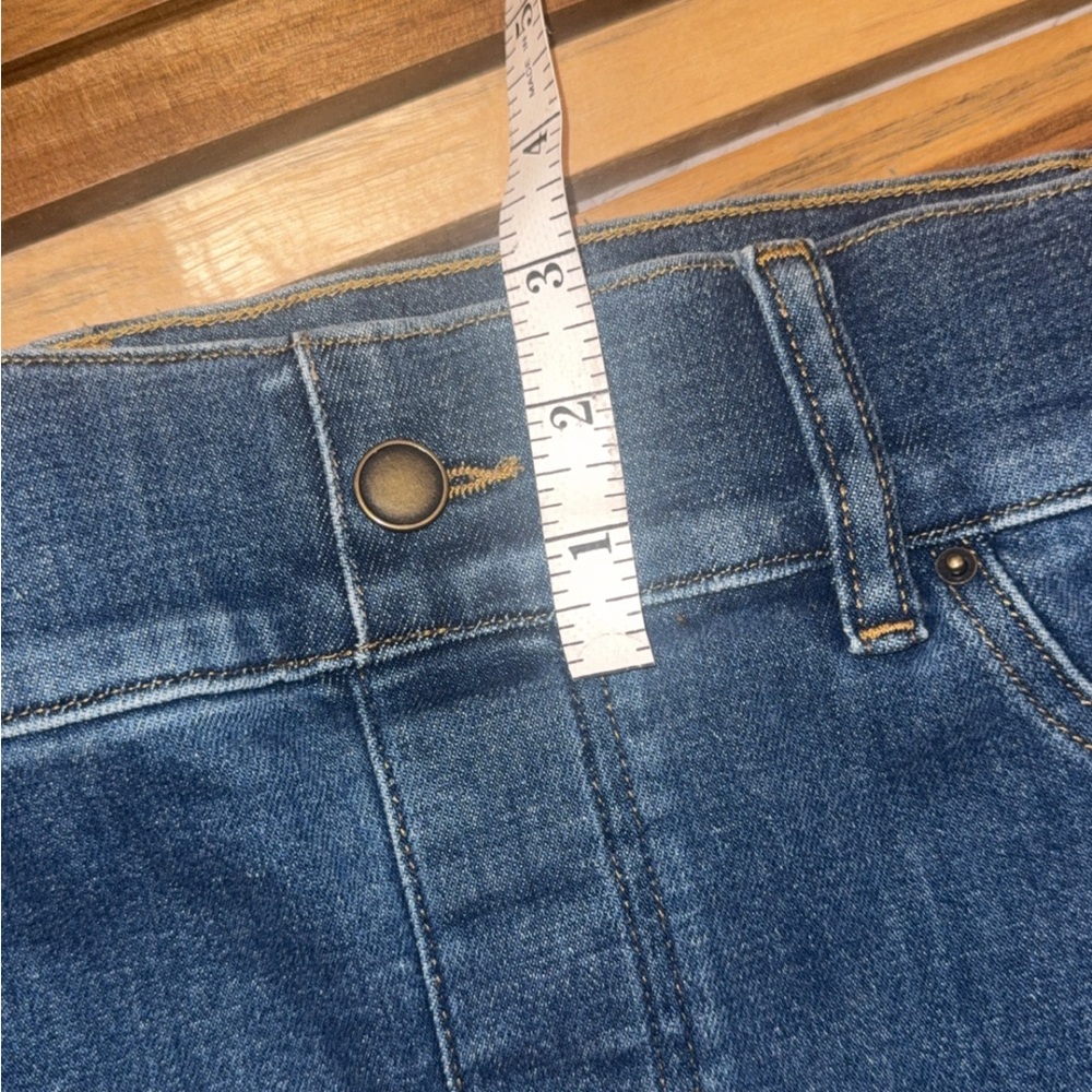NWT Spanx SPANXshape Everywhere Flare Jeans Authentic Blue 1X # 21164Q $170.00 - Picture 8 of 13